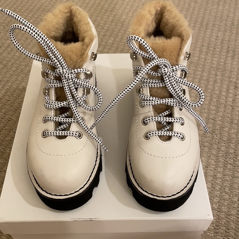 Proenza Schouler Shearling Hiking Bootie $795 - Picture 6 of 12